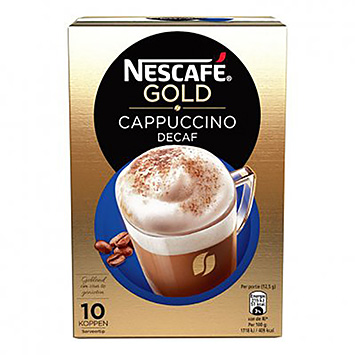 Nescafé Guld cappuccino koffeinfri 10 kopper 125g