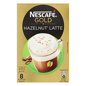 Nescafé Gold-Haselnuss-Latte 8 Tassen 136g