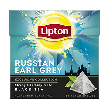 Lipton Chá preto Earl Grey saquetas 34g