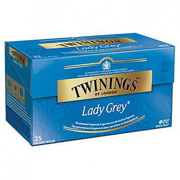 Twinings Svart te Lady Grey 25 pack 50g