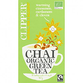 Clipper Chá chai verde orgânico 20 saquetas 40g