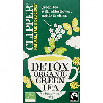 Clipper Detox grøn te øko 20 breve 40g