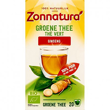 Zonnatura Tè verde ginseng 20 filtri 36g