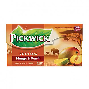 Pickwick Infusão rooibos manga e pêssego 20 saquetas 40g