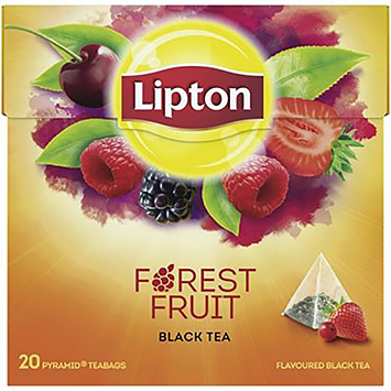 Lipton Thé noir aux fruits des bois 20 sachets 34g