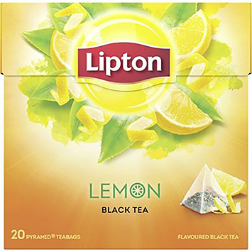 Lipton Chá preto de limão 20 saquetas 34g