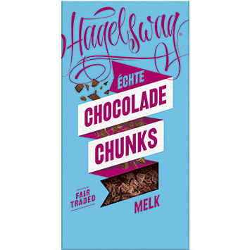 Hagelswag Real milk chocolate chunks  165g