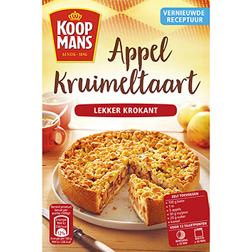 Koopmans Préparation gâteau crumble aux pommes 390g