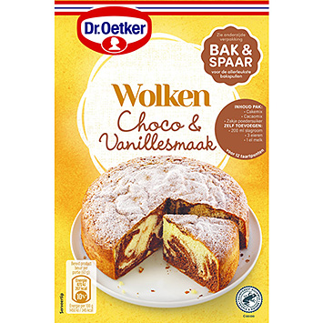 Dr. Oetker Preparado de nubes de sabor a chocolate y vainilla 455g