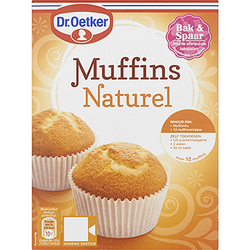 Dr. Oetker Bakmix muffins naturliga 350g