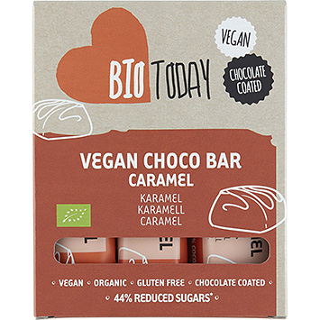 BioToday Caramel en barre de chocolat végétalien 120g