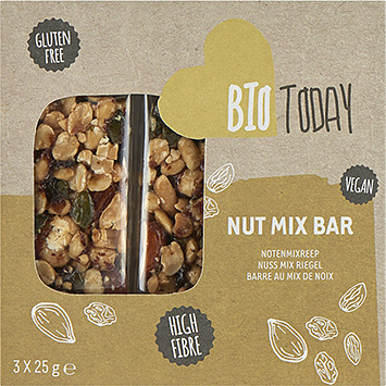 BioToday Barra de mezcla de nueces veganas 75g