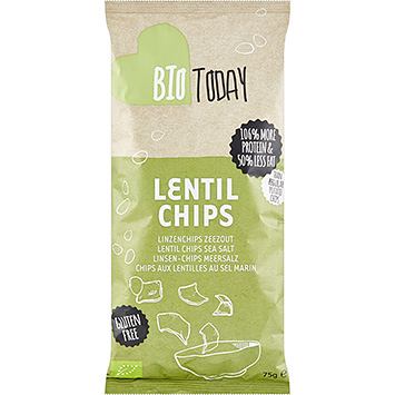 BioToday Sal marinho chips de lentilha 75g