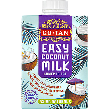 Go-Tan Leite de coco fácil com baixo teor de gordura 500ml
