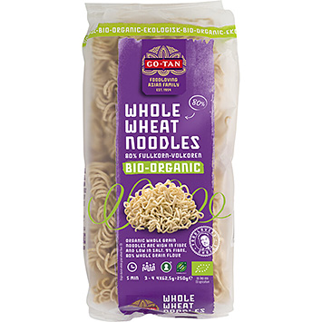 Go-Tan Whole wheat noodles organic 250g