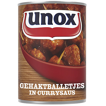 Unox Boulettes de viande sauce curry 420g