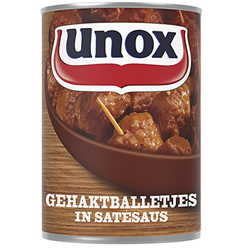 Unox Boulettes de viande à la sauce satay 420g