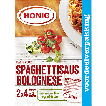 Honig Hierbas básicas para espaguetis con salsa boloñesa 82g