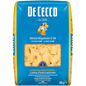 De Cecco Mezzi rigatoni n° 26 500g