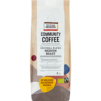 Fairtrade Original Community coffee medium roast beans 500g