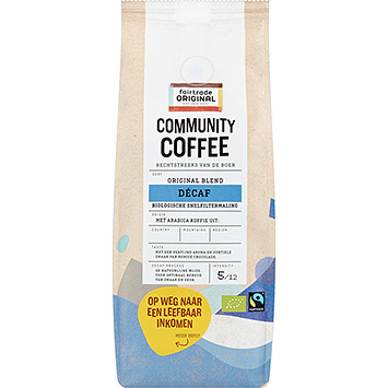 Fairtrade Original Community coffee decaf snelfilter 250g