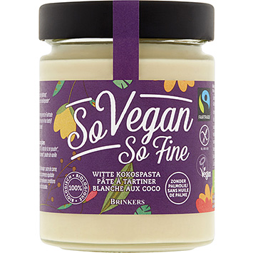 So Vegan So Fine Pasta de coco branco orgânico 270g