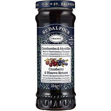 St. Dalfour Cranberry & blueberry fruit spread 284g