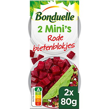 Bonduelle Red beet root cubes 2 minis for salads 160g