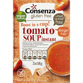Consenza Soupe de tomates instantanée sans gluten 54g