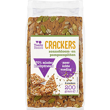 Tasty Basics Crackers aux graines de tournesol et de courge 200g