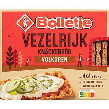 Bolletje Fiberrige knækbrød fuldkornshvede 265g