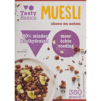 Tasty Basics Müsli chokolade og nødder 350g