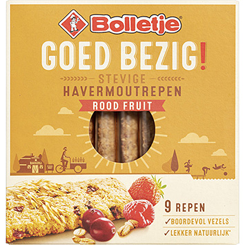 Bolletje Goed bezig havermoutrepen rood fruit 210g