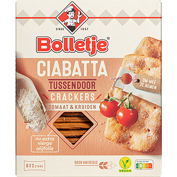 Bolletje Ciabatta crackers pomodoro ed erbe aromatiche 190g