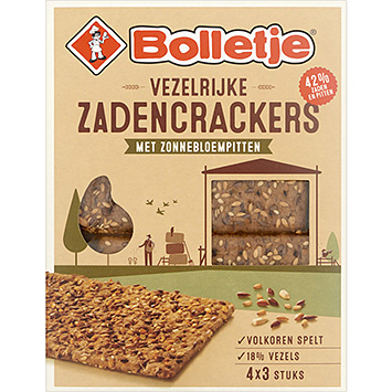 Bolletje Vezelrijk zadencrackers zonnebloempitten 265g