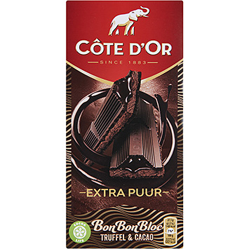 Côte d'Or Cacau trufado de chocolate amargo Bonbonbloc 190g