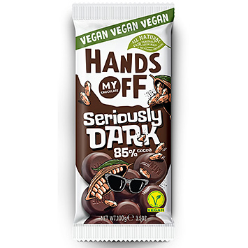 Hands Off Allvarligt mörk 85% bar 100g