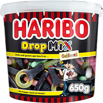 Haribo Gekleurde dropmix 650g
