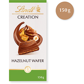 Lindt Tablete de chocolate wafer de avelã Creation 150g