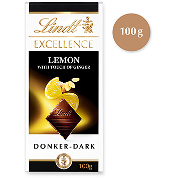 Lindt Excellence limón jengibre negro 100g