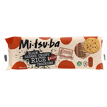 Mitsuba Biscoitos de sésamo preto 100g