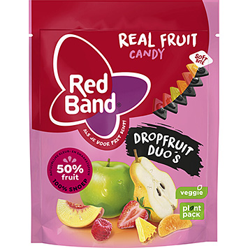 Red Band Real fruit candy liquorice fruit duos 190g