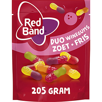 Red Band Duo winegums zoet fris 205g