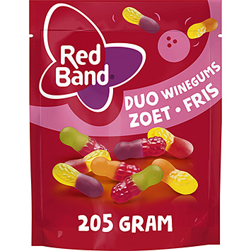 Red Band Duo gomas de vinho doce fresco 205g