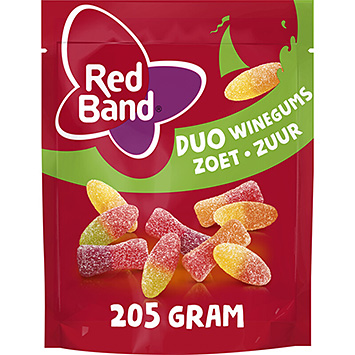 Red Band Duo gomas de vinho doce e azedo 205g