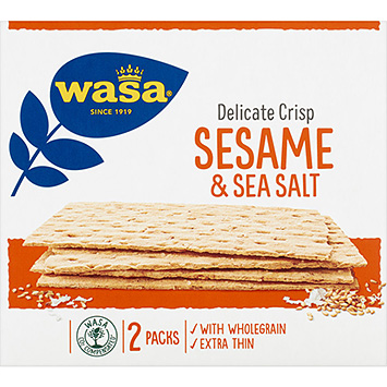 Wasa Delicate thin crisp sesame & sea salt 190g
