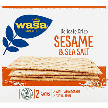 Wasa Delikat tunn krispig sesam & havssalt 190g