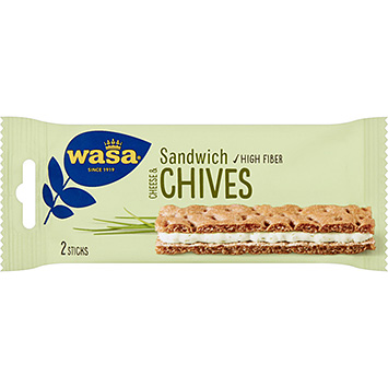 Wasa Sándwich queso crema cebollino pack 3 111g