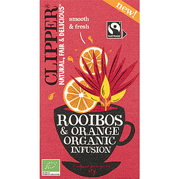 Clipper Infusão rooibos laranja 40g