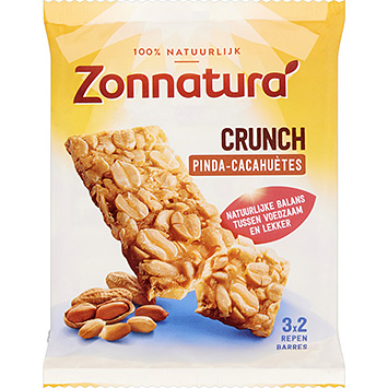 Zonnatura Pack de 3 cacahuetes crujientes 135g